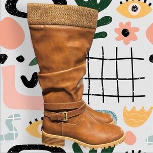 NWT✨ | Maurices | Beverly Wide Calf Wide Width Knee High Sweater Cuff Boots